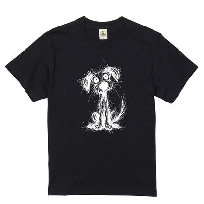 手書き風スケッチ犬 犬Tシャツ | 犬好き・おしゃれ好きに人気