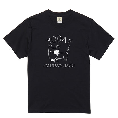 ヨガポーズ犬 犬Tシャツ | ヨガ好き・犬好きに人気