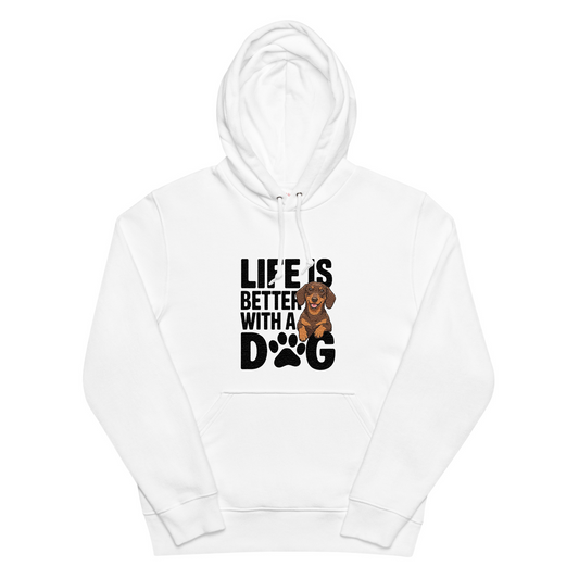 犬 パーカー 犬イラスト いぬ かわいい ダックスフンド  Life is better with a Dachshunds