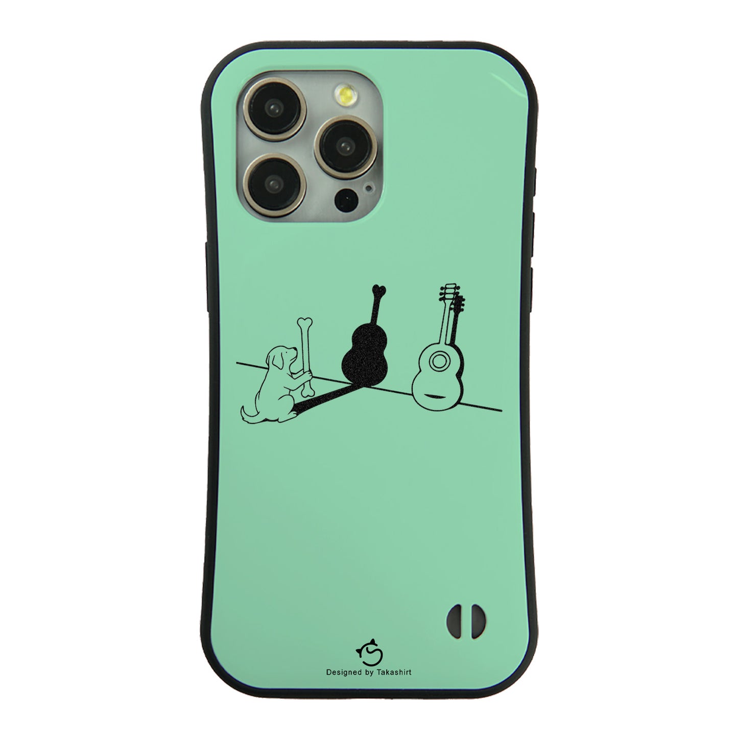 ケース いぬ 犬 イラスト  犬ギター ケース iPhone8, SE2, SE3 ~ ケースiPhone17シリーズ
