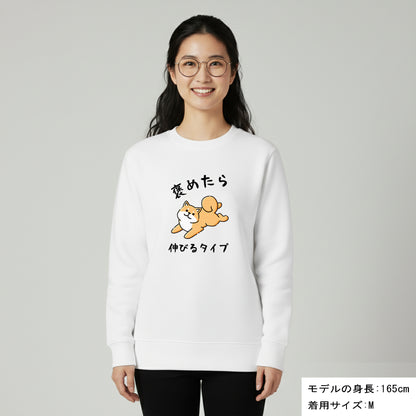 犬 トレーナー いぬ かわいい 犬イラスト 柴犬 褒めたら伸びるタイプ