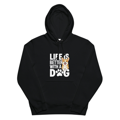 犬 パーカー 犬イラスト いぬ かわいい コーギー Life is better with a Corgi