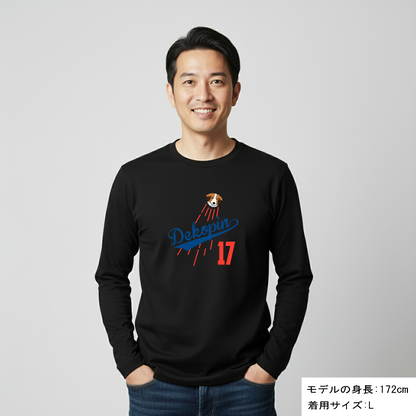 デコピン 犬 ロン t 犬 長袖 t シャツ いぬ  コーイケルホンディエ 大谷 Dekopin