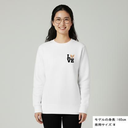 犬 トレーナー いぬ かわいい 犬イラストコーギー Love-Corgi