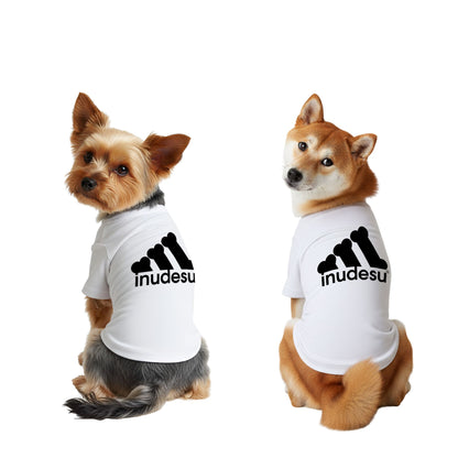 INUDESU 可愛い 犬用Tシャツ 犬服 ワンちゃんTシャツ｜綿100%・小型～中型犬