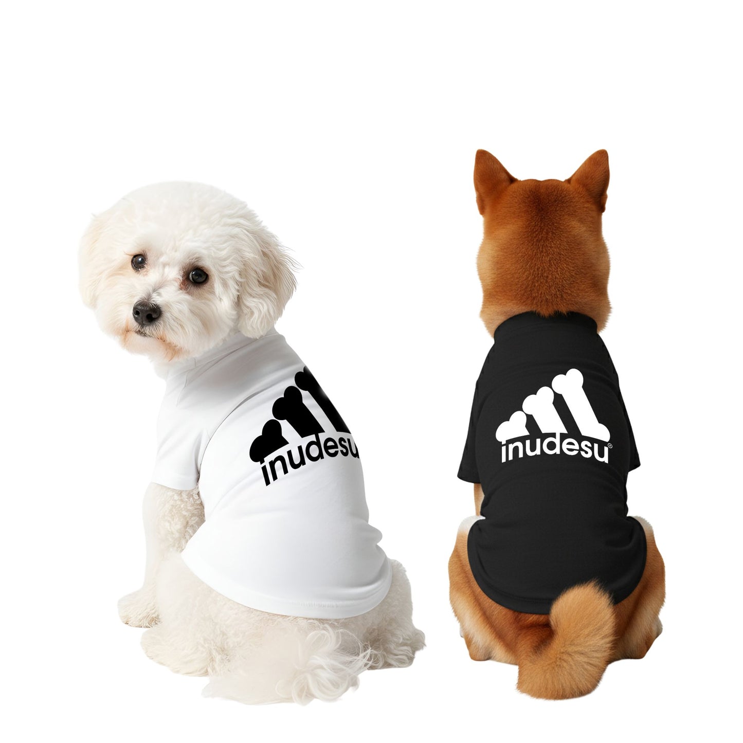 INUDESU 可愛い 犬用Tシャツ 犬服 ワンちゃんTシャツ｜綿100%・小型～中型犬
