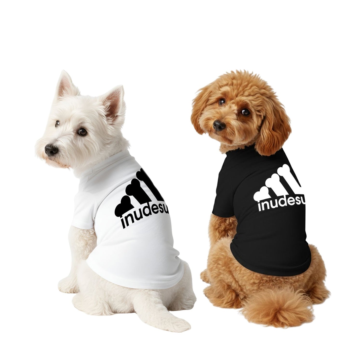 INUDESU 可愛い 犬用Tシャツ 犬服 ワンちゃんTシャツ｜綿100%・小型～中型犬