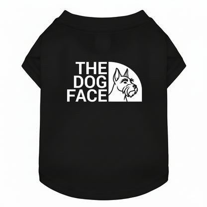 THE DOG FACE ミニチュア・シュナウザーデザイン 犬用Tシャツ ワンちゃんTシャツ 犬服 柴犬Tシャツ｜綿100%・小型～中型犬