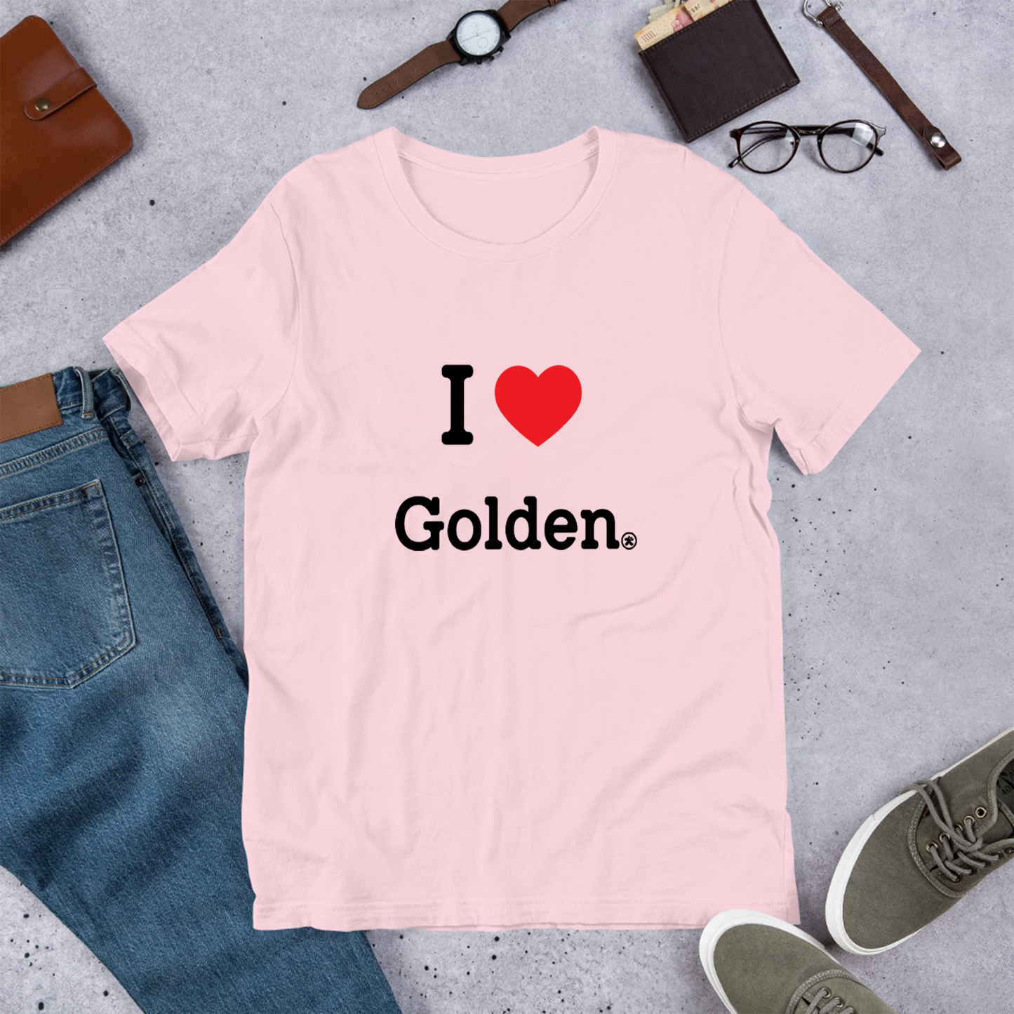 犬 tシャツ 犬イラスト ゴールデンレトリバーが好き I Love Golden