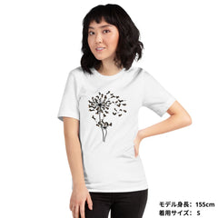 犬 tシャツ 犬イラスト ダックスフンド タンポポ｜アダルト&キッズサイズ