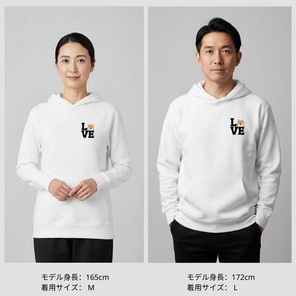 犬 パーカー 犬イラスト かわいい ポメラニアン Love-Pomeranian