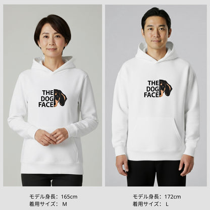 犬 パーカー 犬イラスト いぬ かわいい ダックス フンド THE DOG FACE