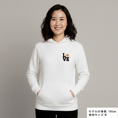 犬 パーカー 犬イラスト かわいい ポメラニアン Love-Pomeranian