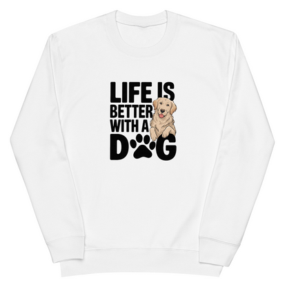 犬 トレーナー いぬ かわいい 犬イラスト ゴールデンレトリバー  Life is better with a Golden