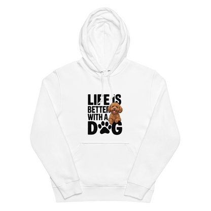 犬 パーカー 犬イラスト いぬ かわいい プードル Life is better with a Poodle