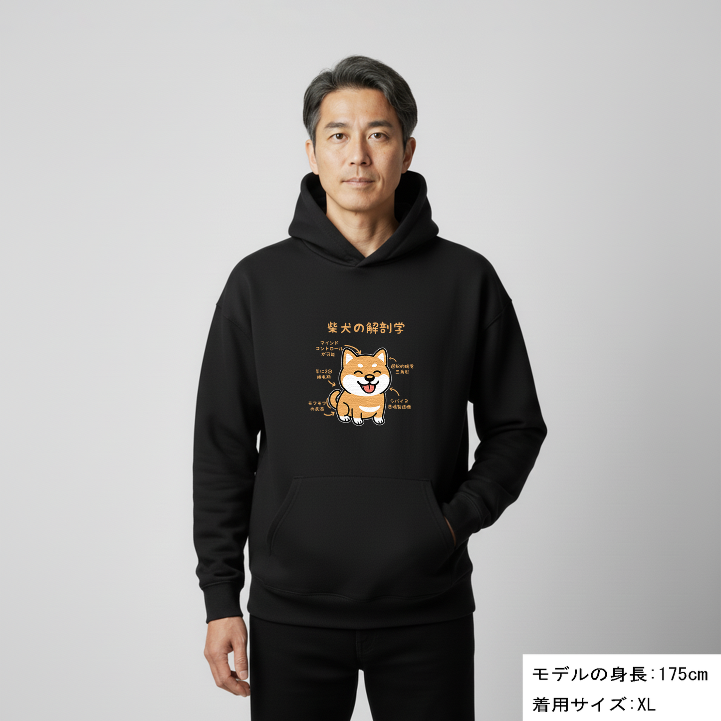 犬 パーカー 犬イラスト いぬ かわいい 柴犬 解剖学