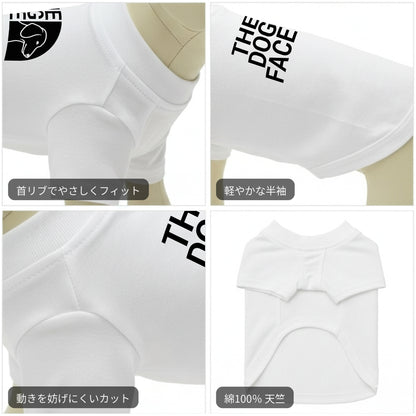 THE DOG FACE Dáchhun デザイン 犬用Tシャツ ワンちゃんTシャツ 犬服 柴犬Tシャツ｜綿100%・小型～中型犬