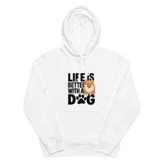 犬 パーカー 犬イラスト いぬ かわいい ポメラニアン  Life is better with a Pomeranian