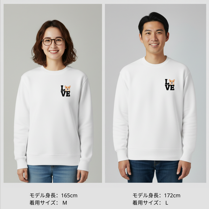 犬 トレーナー いぬ かわいい 犬イラストコーギー Love-Corgi