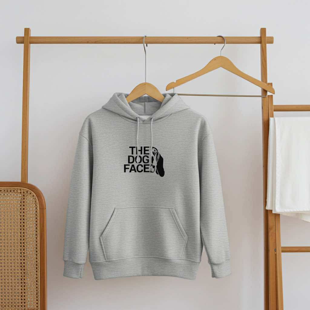 犬 パーカー 犬イラスト いぬ かわいい   バセットハウンド THE DOG FACE