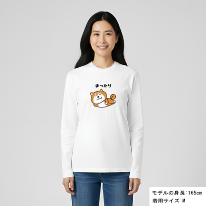 犬 ロン t 犬 長袖 t シャツ いぬ  犬イラストまったり