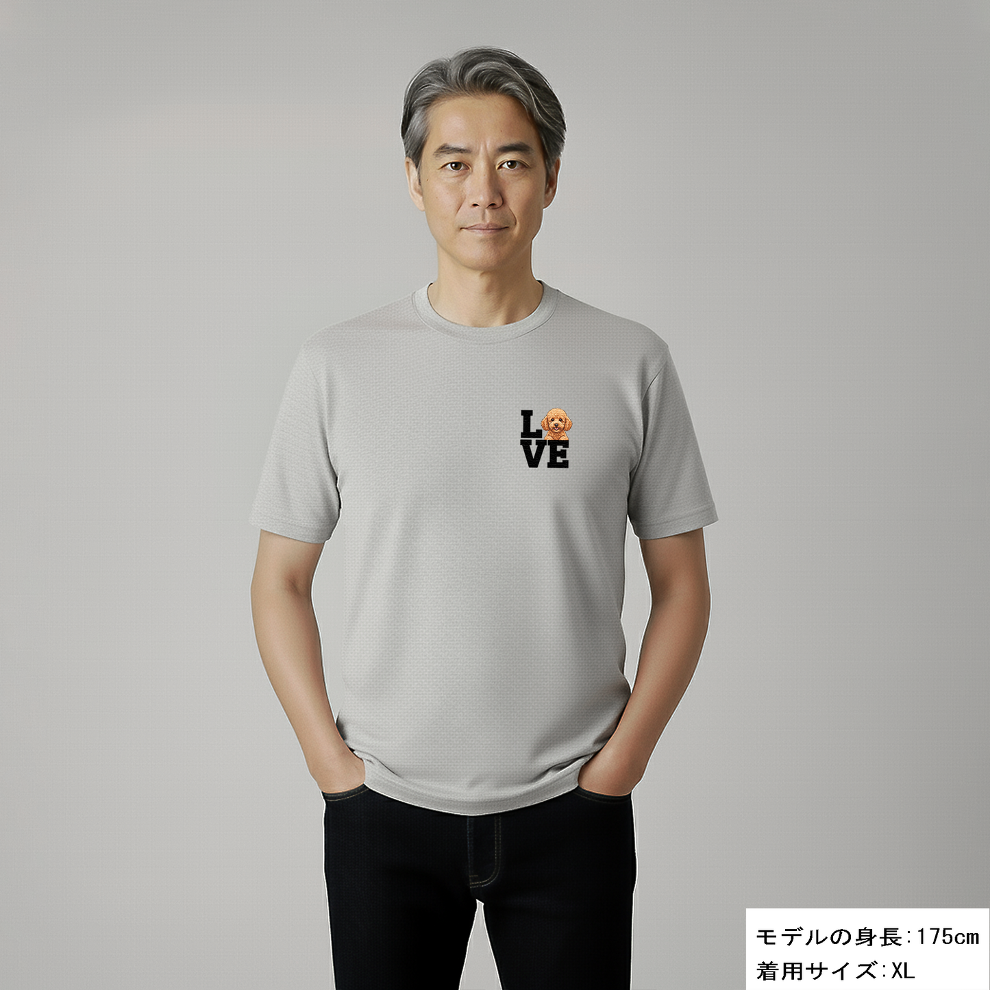 犬 tシャツ 犬イラストプードル Love-Poodle｜アダルト&キッズサイズ
