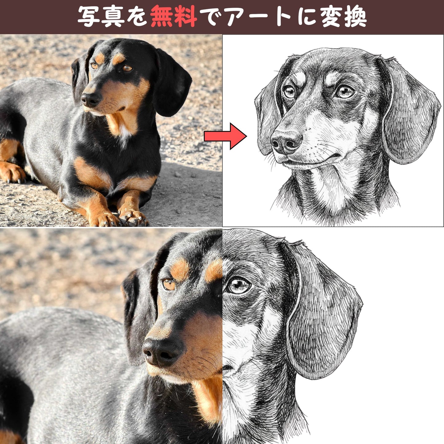 名入れ・写真アート変換｜うちの子マグカップ／inujoy