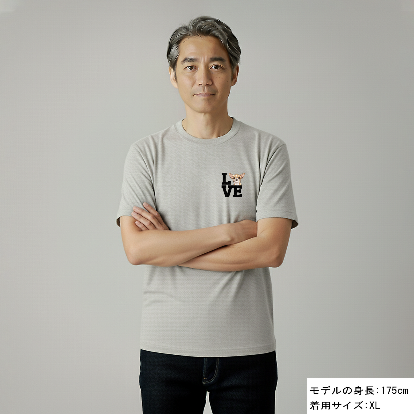 犬 tシャツ 犬イラストチワワ Love-Chiwawa｜アダルト&キッズサイズ