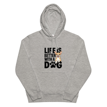 犬 パーカー 犬イラスト いぬ かわいい チワワ  Life is better with a Chiwawa