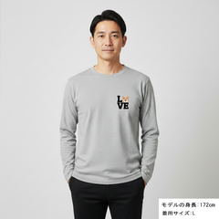 犬 ロン t 犬 長袖 t シャツ いぬ  犬イラストコーギー Love-Corgi