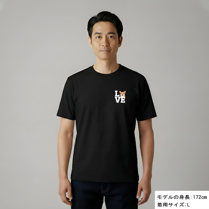 犬 tシャツ 犬イラストコーギー Love-Corgi｜アダルト&キッズサイズ