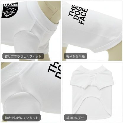 THE DOG FACE ミニチュア・シュナウザーデザイン 犬用Tシャツ ワンちゃんTシャツ 犬服 柴犬Tシャツ｜綿100%・小型～中型犬