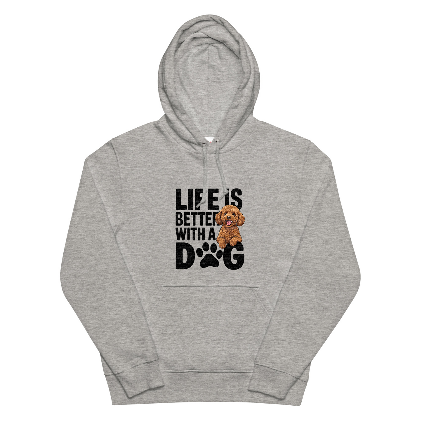 犬 パーカー 犬イラスト いぬ かわいい プードル Life is better with a Poodle