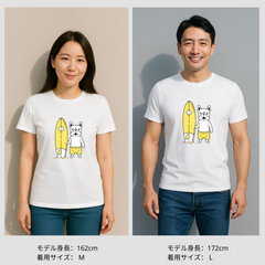 犬 tシャツ 犬イラスト フレンチ・ブルドッグ サーフィン×フレブル｜アダルト&キッズサイズ