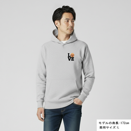 犬 パーカー 犬イラスト いぬ かわいい プードル Love-Poodle