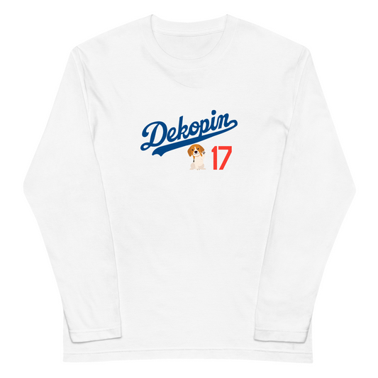 デコピン 犬 ロン t 犬 長袖 t シャツ いぬ  コーイケルホンディエイラスト 大谷 Dekopin2