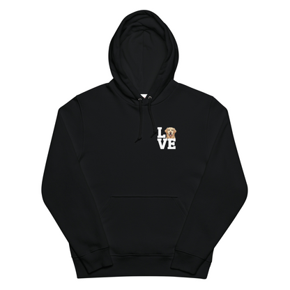 犬 パーカー 犬イラスト いぬ かわいい ゴールデンレトリバー Love-Golden