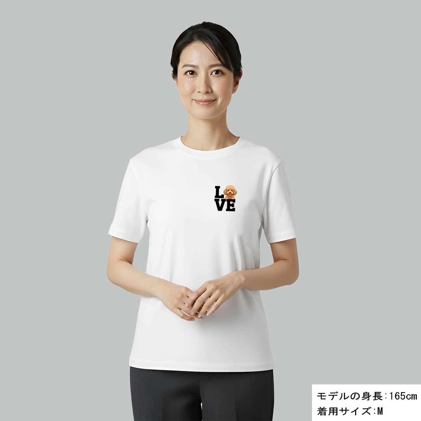 犬 tシャツ 犬イラストプードル Love-Poodle｜アダルト&キッズサイズ