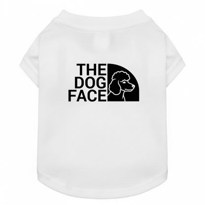 THE DOG FACE Poodle デザイン 犬用Tシャツ ワンちゃんTシャツ 犬服 柴犬Tシャツ｜綿100%・小型～中型犬
