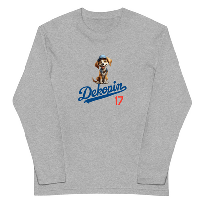 デコピン 犬 ロン t 犬 長袖 t シャツ いぬ  コーイケルホンディエイラスト 大谷 Dekopin3