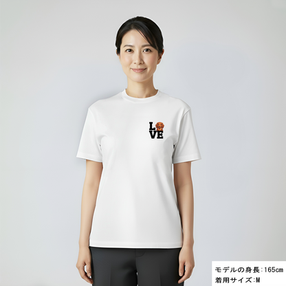 犬 tシャツ 犬イラストダックスフンド Love-Dachshund｜アダルト&キッズサイズ