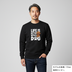 犬 トレーナー いぬ かわいい 犬イラストプードル Life is better with a Poodle