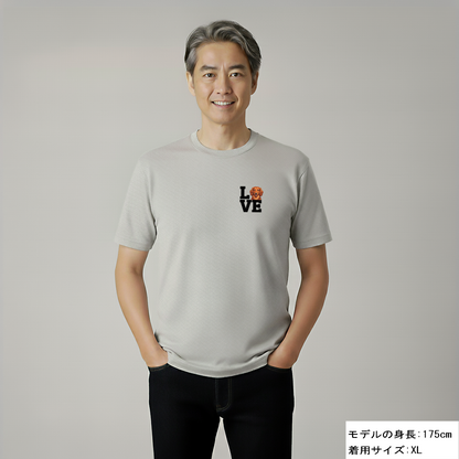 犬 tシャツ 犬イラストダックスフンド Love-Dachshund｜アダルト&キッズサイズ