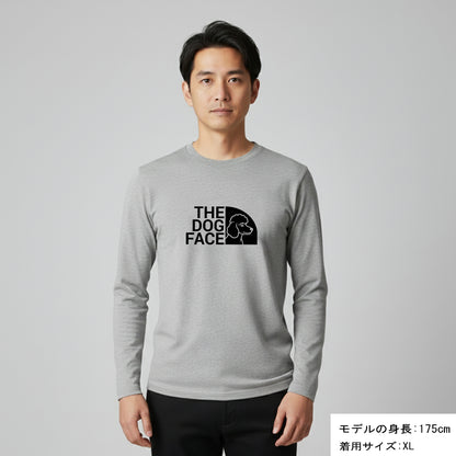 犬 ロン t 犬 長袖 t シャツ いぬ  犬イラストプードル THE DOG FACE Poodle