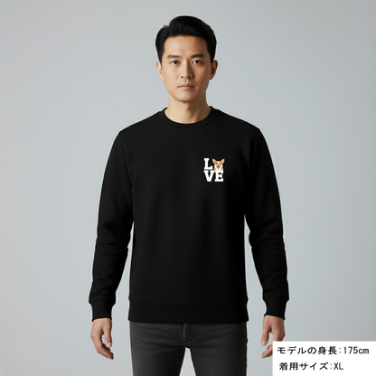 犬 トレーナー いぬ かわいい 犬イラストコーギー Love-Corgi