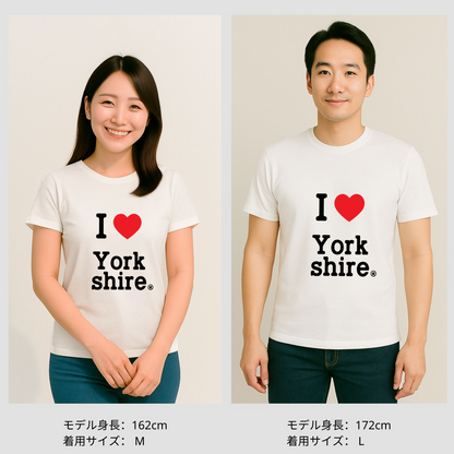 犬 tシャツ 犬イラスト ヨークシャーテリアが好き I Love Yorkshire