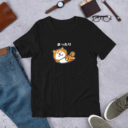 犬 tシャツ 犬イラスト 柴犬 まったり｜アダルト&キッズサイズ