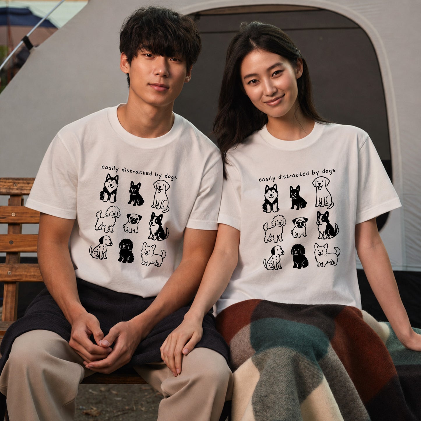 集合犬イラスト 犬Tシャツ | ギフト・犬好きに人気