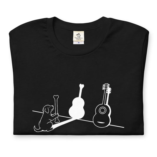 犬ギター 犬Tシャツ|音楽好きに人気