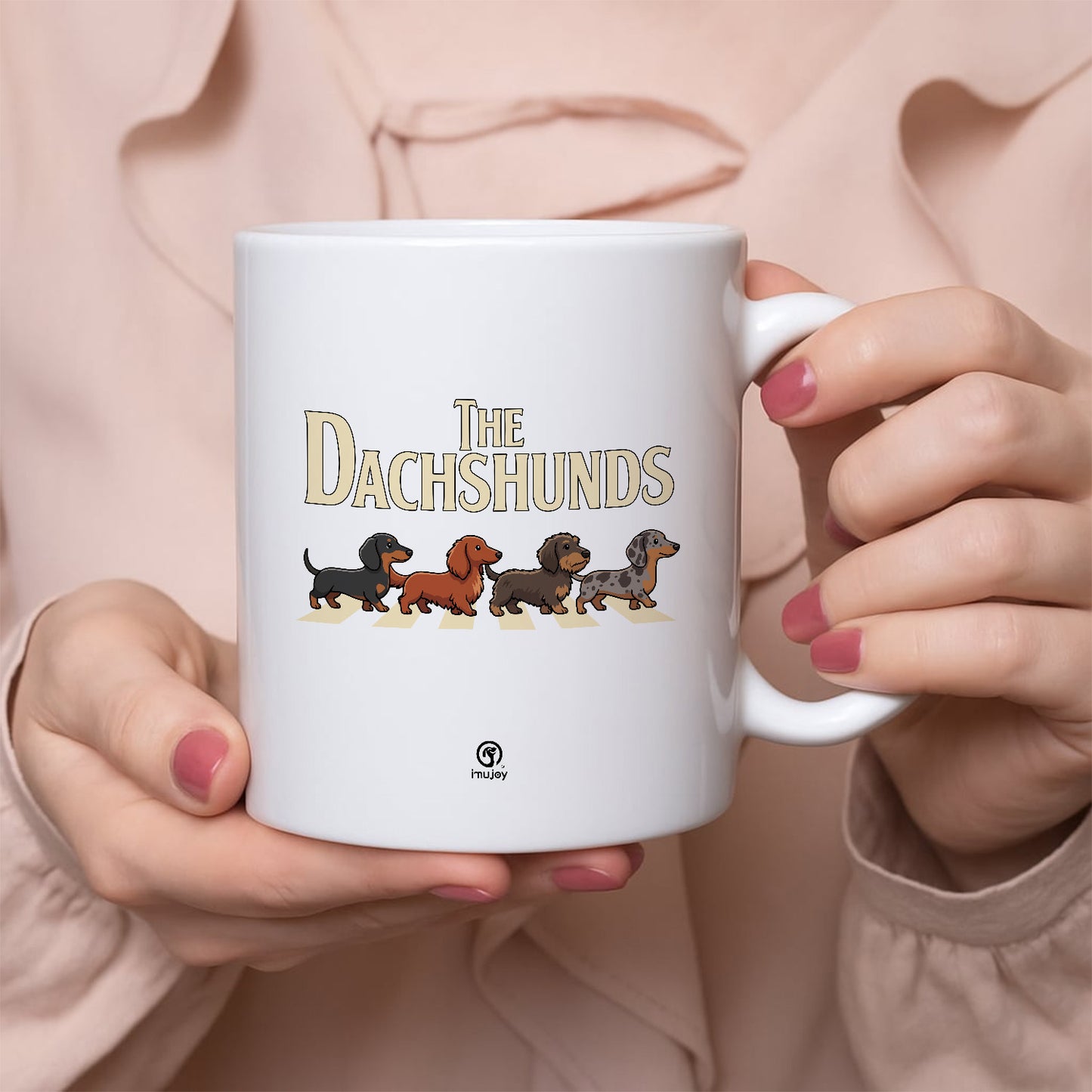 マグカップ 犬イラスト かわいい  THE DACHSHUNDS｜犬好きにおすすめの面白い犬グッズ プレゼントにも最適